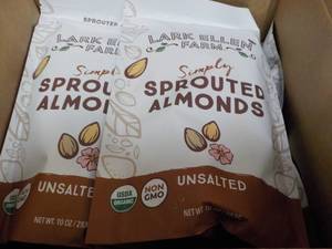 lot 45 image: 6 ct 10 oz Bags Sprouted Almonds...