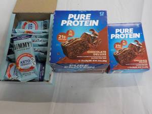 lot 74 image: Jimmy Keto Protein Bars and Pure Pr...