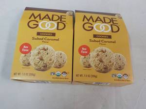 lot 106 image: 2 ct 7 oz Boxes Made Good Cookies...
