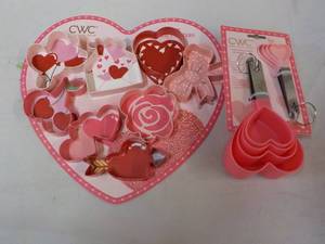 lot 125 image: CWC Cookie Cutters and Measuring Cu...