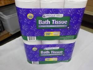 lot 179 image: 24 roll Pasque 2 ply Toilet Tissue...