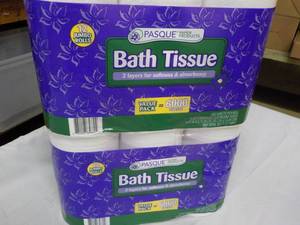 lot 180 image: 24 roll Pasque 2 ply Toilet Tissue...