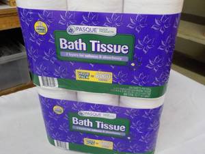 lot 181 image: 24 roll Pasque 2 ply Toilet Tissue...