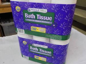 lot 182 image: 24 roll Pasque 2 ply Toilet Tissue...