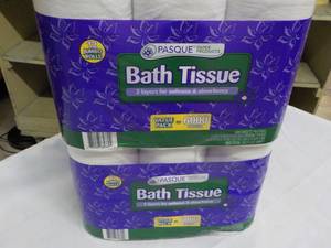 lot 183 image: 24 roll Pasque 2 ply Toilet Tissue...