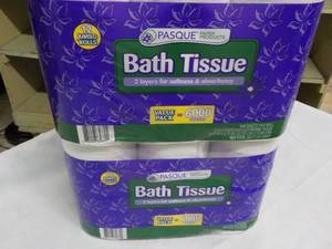 lot 184 image: 24 roll Pasque 2 ply Toilet Tissue...