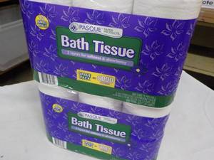 lot 185 image: 24 roll Pasque 2 ply Toilet Tissue...