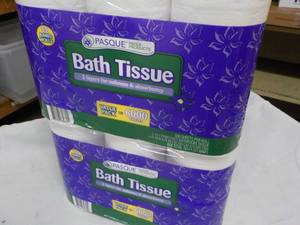 lot 186 image: 24 roll Pasque 2 ply Toilet Tissue...