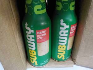 lot 196 image: 6 ct 16 oz bottles Subway Creamy It...
