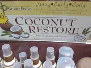 lot 214 image: 37 pc Coconut Restore Trial size Pr...
