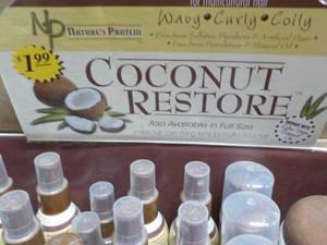 lot 215 image: 37 pc Coconut Restore Trial size Pr...