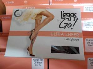 lot 232 image: 17 pair Leggs To Go Ultra Sheer Xl...