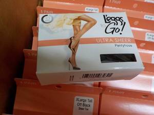 lot 233 image: 17 pair Leggs To Go Ultra Sheer Xl...