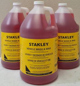 lot 12 image: Stanley (3) Vehicle Wash & Wax - (1 Gallon each) of Pressure Washer Detergent for Vehicles