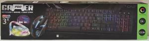 lot 19 image: CYLO Gamer Pro Keyboard  Mouse - NEW USB Powered Light Strip with Wireless Remote