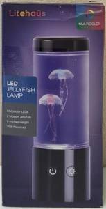 lot 22 image: Litehaus  LED Jellyfish Lamp (View Photos)