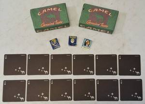 lot 38 image: Vintage Camel  Joe Cool Matches & Coasters
