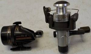lot 44 image: (1) Shimano FX - II Fightn Drag System Reel (1) Zebco - Long Stroke Quantum SS 3