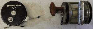 lot 45 image: Vintage Reels (1) Garcia-matic Reel No 1431 (1) Pflueger Autopla No 2475S