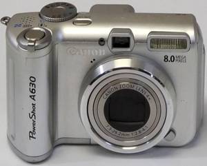 lot 50 image: Canon Power Shot A630 Camera 8.0 Megapixels (View Photos)