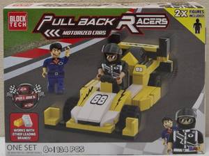 lot 59 image: Block Tech - (1) Pull Back & Release Motorized Cars - Put Together Yourself (View Photos for More Details)
