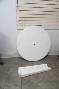 lot 30 image: round poly patio table