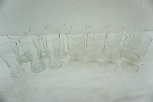 lot 33 image: glassware lot beer glasses