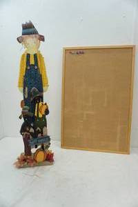 lot 64 image: bulletin board and scarecrow