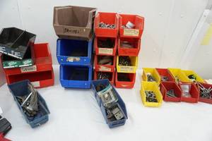 lot 67 image: Hardware Organizer Bins & Contents