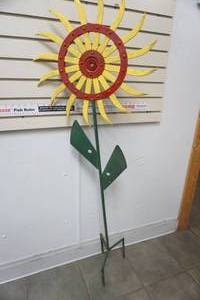 Metal Sunflower Yard Decor