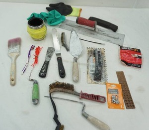 lot 56 image: hand tools and hardware lot