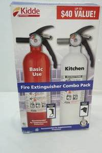 lot 98 image: Kidde fire extinguisher combo pack