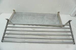 lot 103 image: IKEA stainless steel shelving
