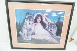 lot 147 image: framed & matted artwork