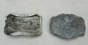 lot 204 image: belt buckles 2ct
