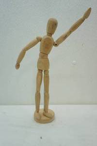 lot 234 image: articulated artist mannequin 12.5 tall