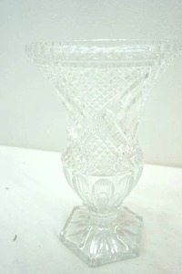 lot 235 image: crystal vase 11 tall