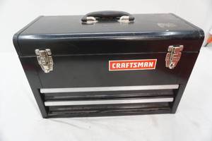 lot 285 image: craftsman metal toolbox & contents