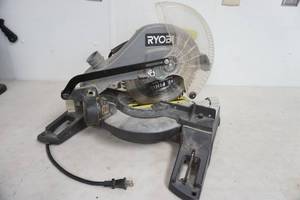 lot 312 image: Ryobi compound miter saw with laser