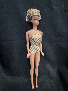 lot 16 image: VINTAGE BARBIE FASHION QUEEN WITH BLUE HEADBAND WITH ORIGINAL SWIMSUIT