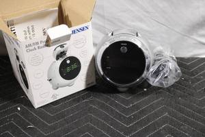 lot 28 image: Unopened Jensen AMFM Projection Clock Radio with Multi-Jog