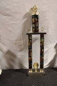 lot 53 image: Tall Motorcycle Racing Trophy from 1995