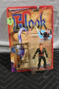 lot A-169 image: Hook Action Figure Swashbuckling Peter Pan with Swinging Sword
