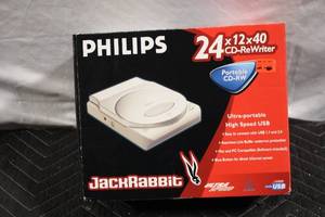 lot 191 image: Philips JackRabbit Ultra-Portable CD-ReWriter 24x12x40