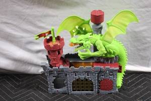 lot 202 image: Castle Toy Set with Light-Up Dragon