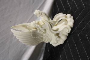 lot 221 image: Angel Figurine with Child on Cloud Base