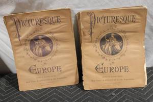 lot 233 image: Set of 2 Picturesque Europe Antique Books, Part 37 and Part 39