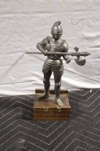 lot A-260 image: Detailed Knight in Armor Figurine with Decorative Axe