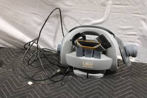 lot 265 image: Used Small Grey Vacuum Cleaner with Attachments