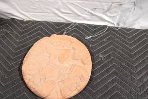 lot 336 image: Ceramic Stone with Intricate Carvings